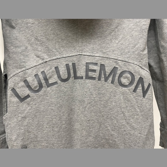 EUC Lululemon Cut Above Hoodie Expression Gray Side Slits - Picture 12 of 13